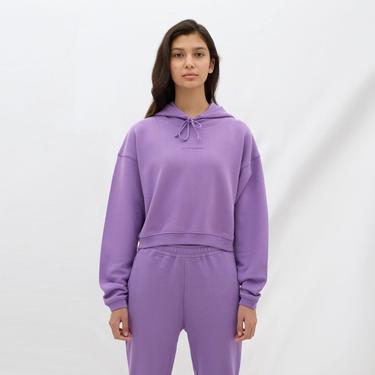  Les Benjamins Essential Kadın Mor Hoodie