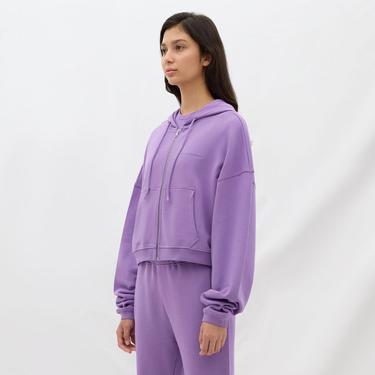  Les Benjamins Essential Kadın Mor Sweatshirt