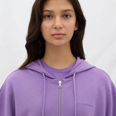  Les Benjamins Essential Kadın Mor Sweatshirt