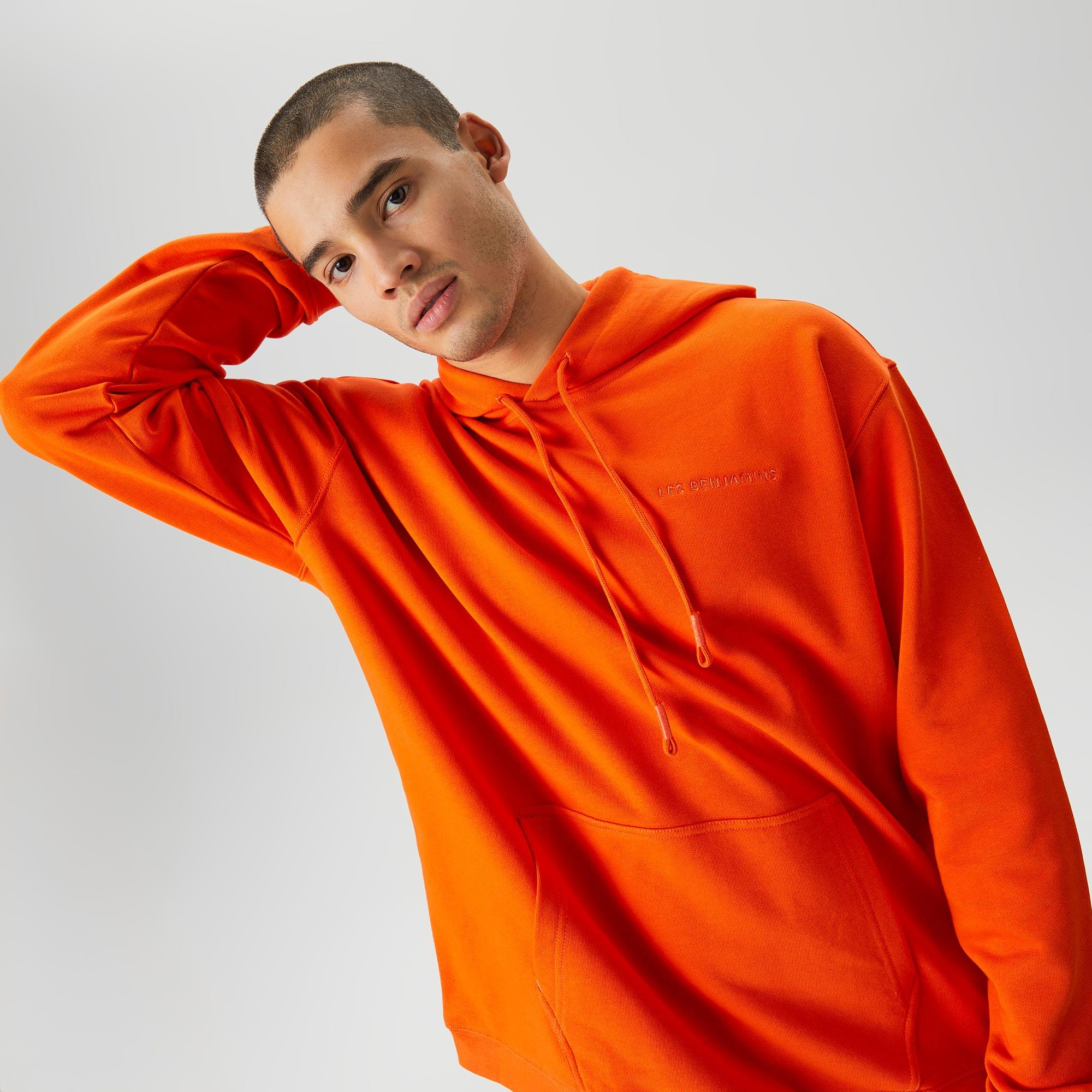 Les Benjamins Essential Erkek Turuncu Hoodie