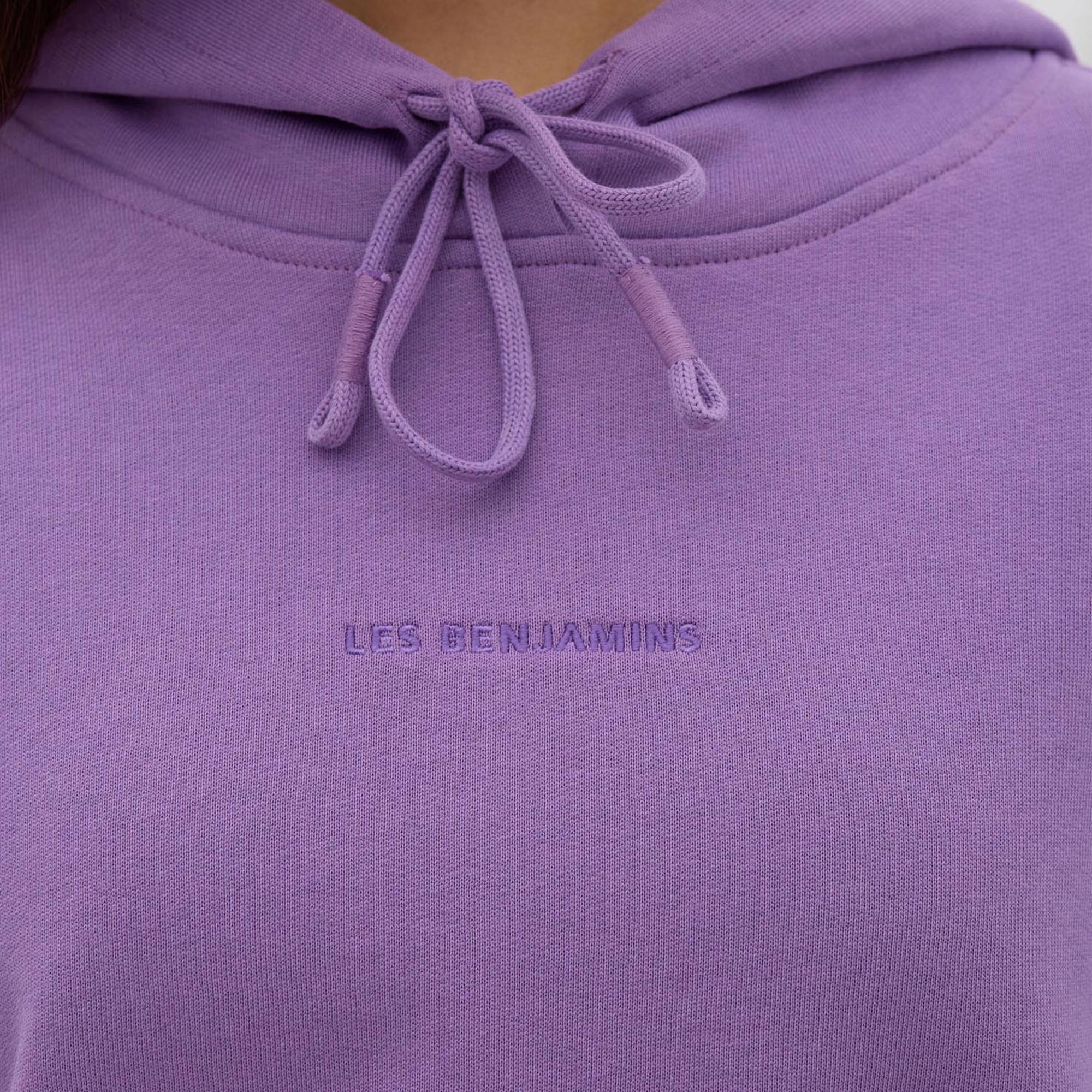 Les Benjamins Essential Kadın Mor Hoodie