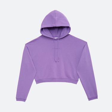  Les Benjamins Essential Kadın Mor Hoodie