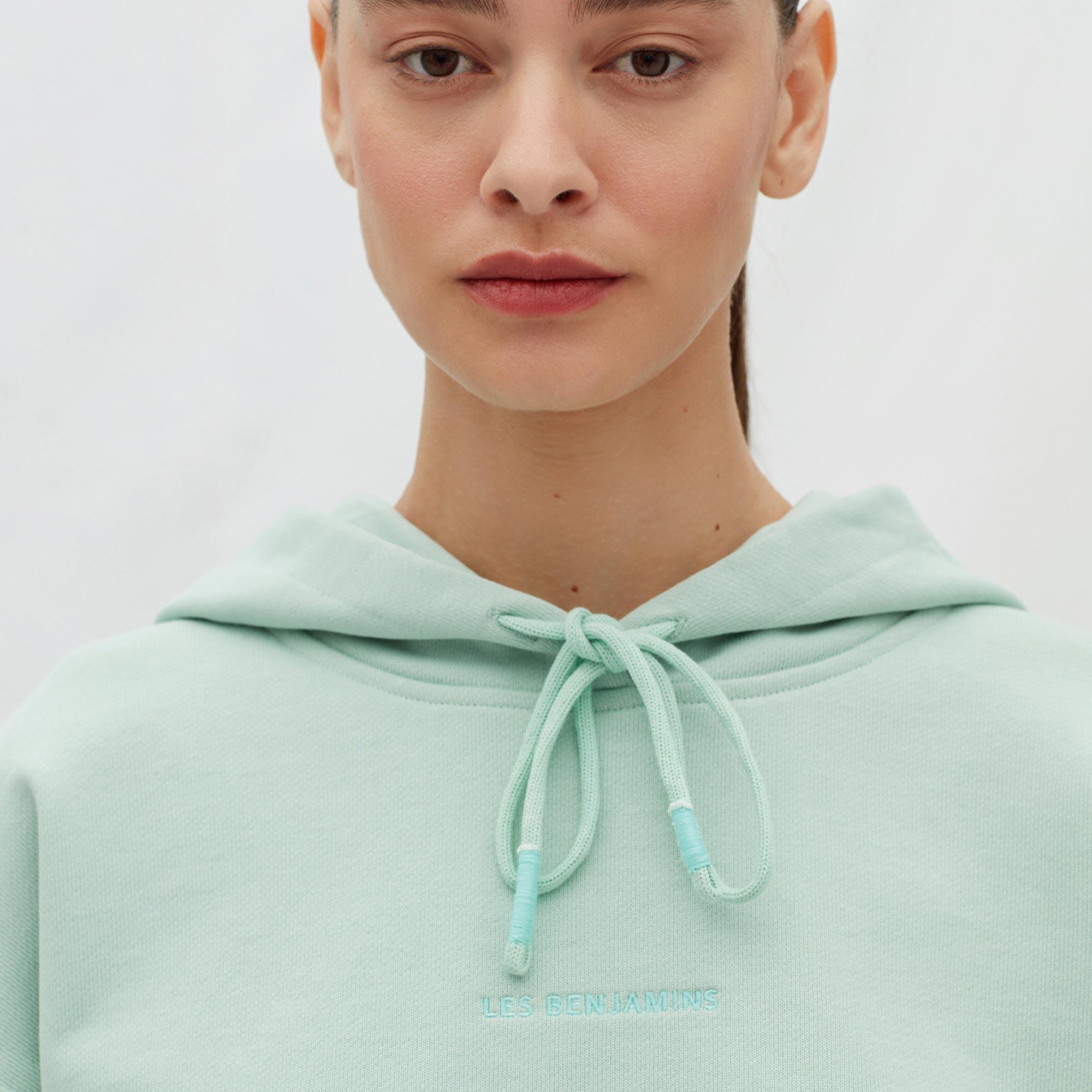 Les Benjamins Essentials Kadın Yeşil Hoodie