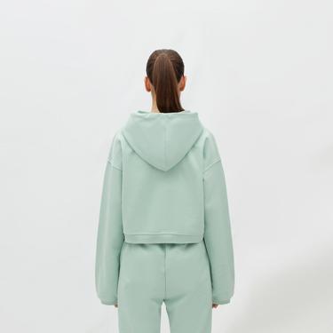  Les Benjamins Essentials Kadın Yeşil Hoodie
