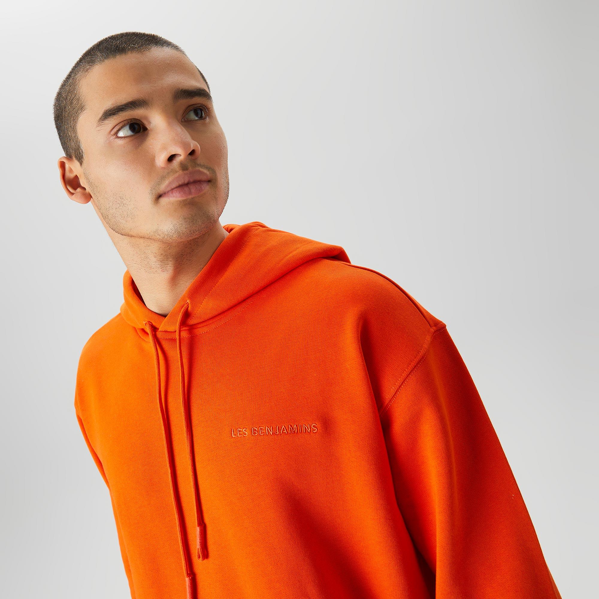 Les Benjamins Essential Erkek Turuncu Hoodie