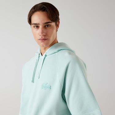  Lacoste x House of SuperStep Erkek Yeşil Hoodie