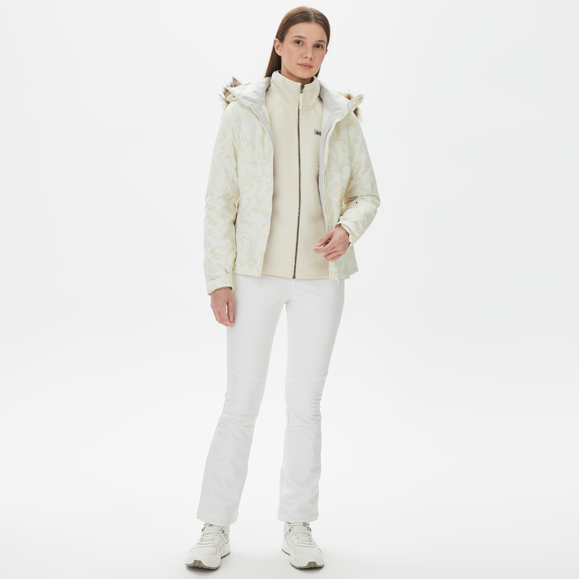 Roxy Jet Ski Kadın Beyaz Kayak Montu