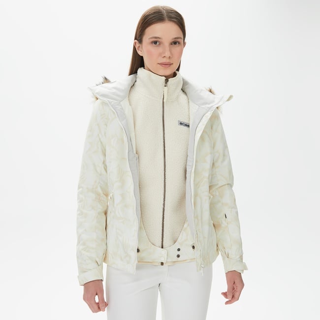  Roxy Jet Ski Kadın Beyaz Kayak Montu