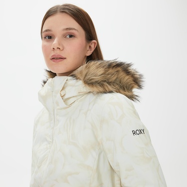  Roxy Jet Ski Kadın Beyaz Kayak Montu