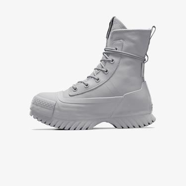  Converse Chuck Taylor All Star Lugged 2.0 CC XHi Unisex Gri Deri Platform Bot