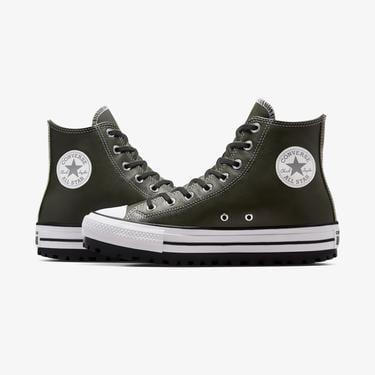  Converse Chuck Taylor All Star City Trek Unisex Yeşil Deri Bot