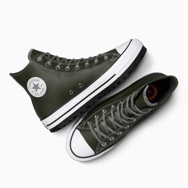  Converse Chuck Taylor All Star City Trek Unisex Yeşil Deri Bot