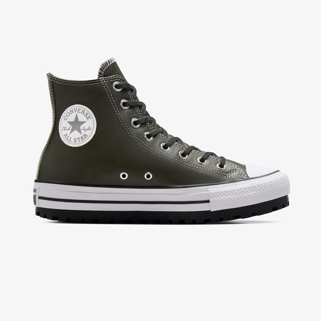  Converse Chuck Taylor All Star City Trek Unisex Yeşil Deri Bot