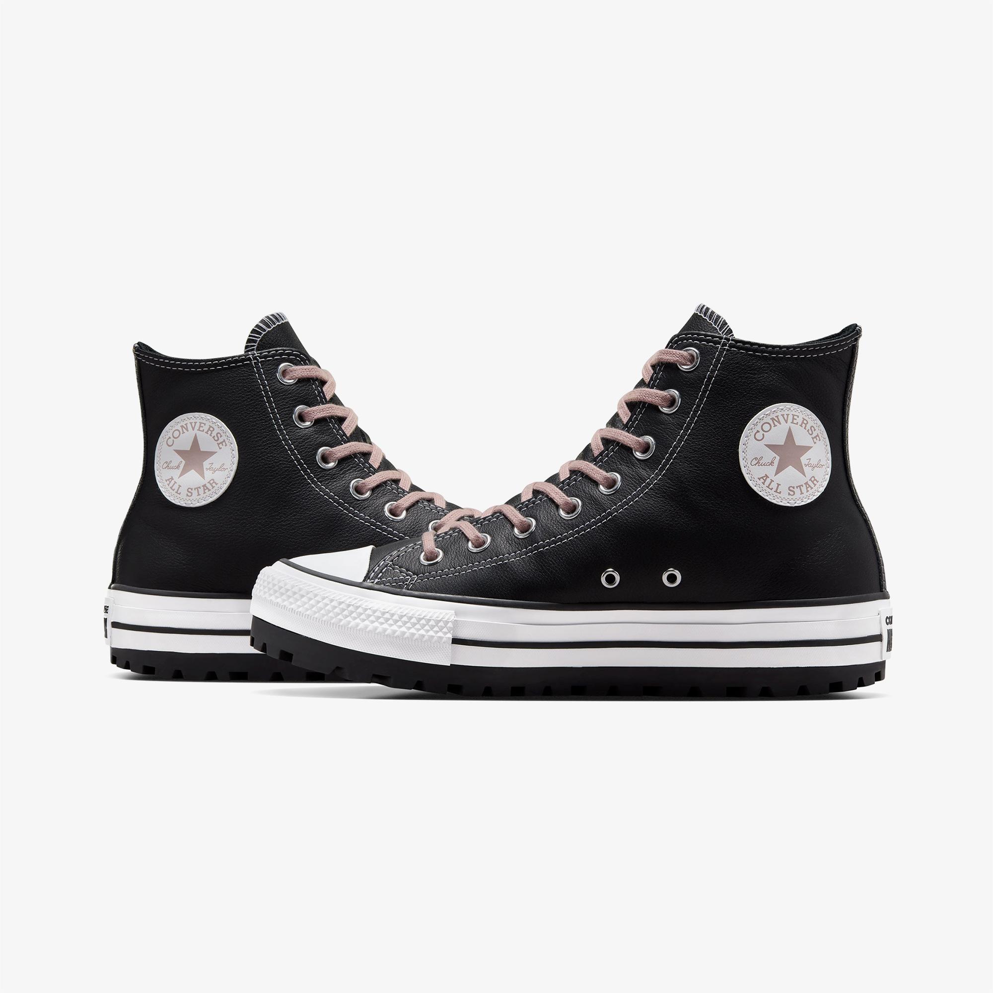 Converse Chuck Taylor All Star City Trek Unisex Siyah Deri Bot