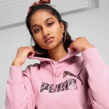  Puma Essential Animal Kadın Pembe Günlük Sweatshirt