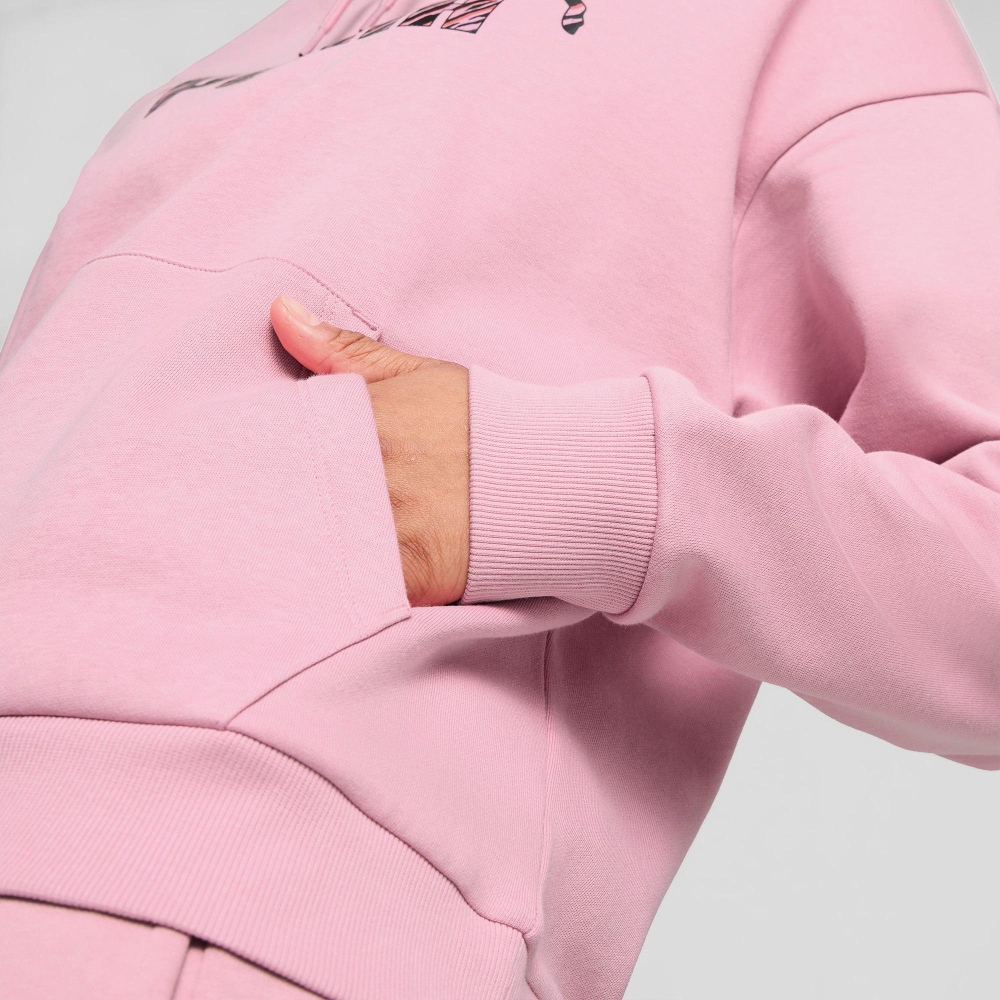 Puma Essential Animal Kadın Pembe Günlük Sweatshirt
