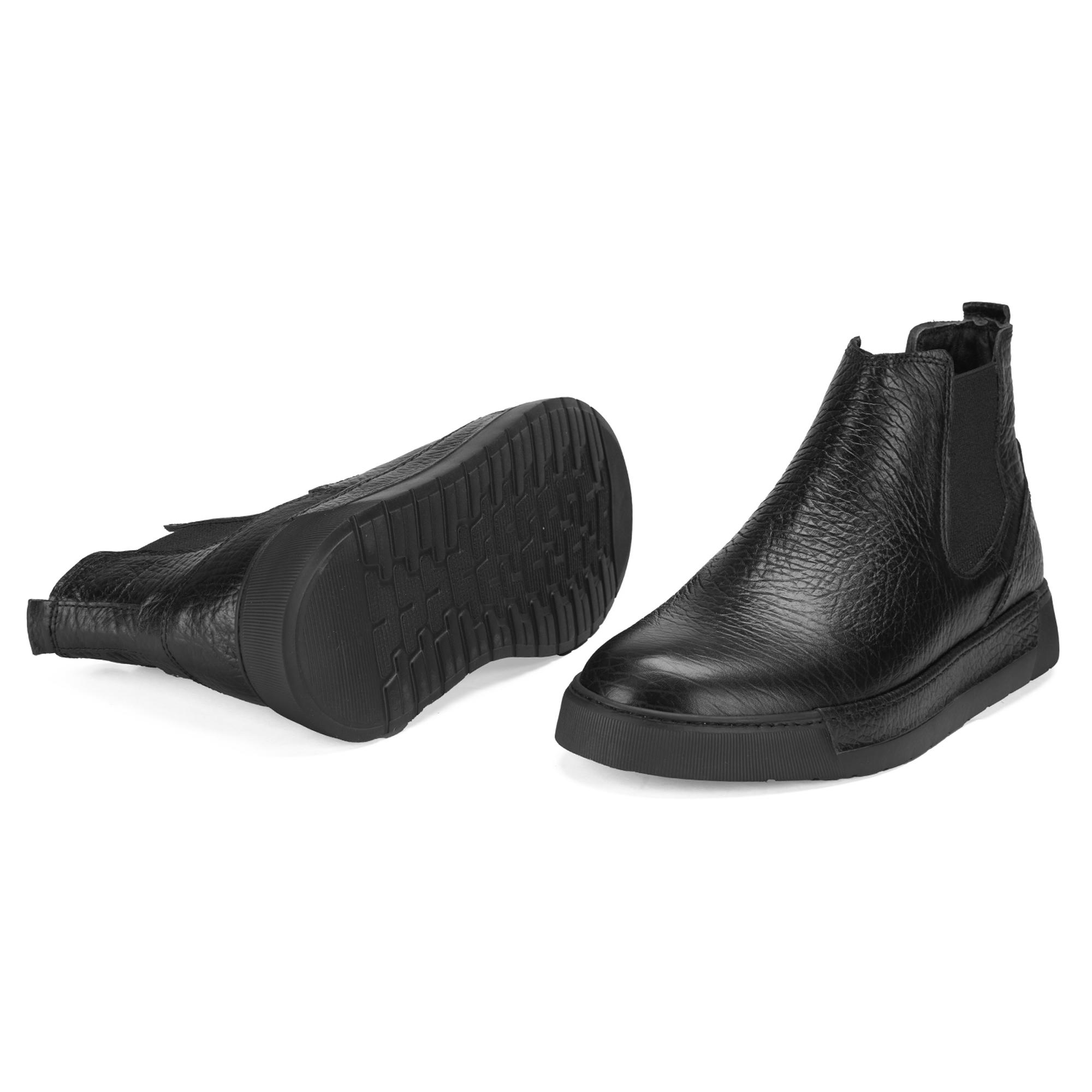 Trevin Siyah Erkek Deri Chelsea Bot