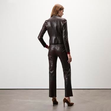  Alenna Kahve Kadın Deri Ceket