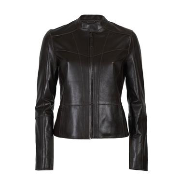  Alenna Kahve Kadın Deri Ceket