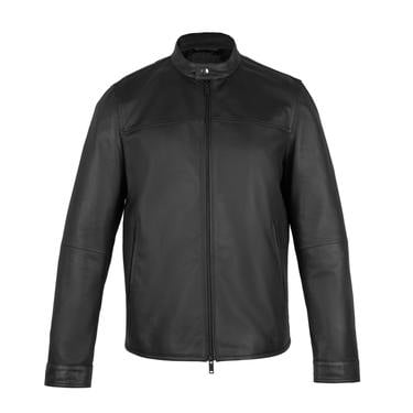  Dyami Siyah Erkek Deri Mont