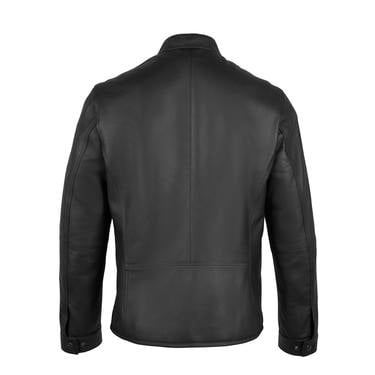  Dyami Siyah Erkek Deri Mont