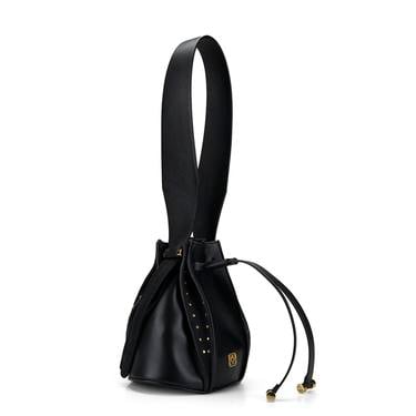  Lesi Siyah Kadın Deri Omuz Çantası