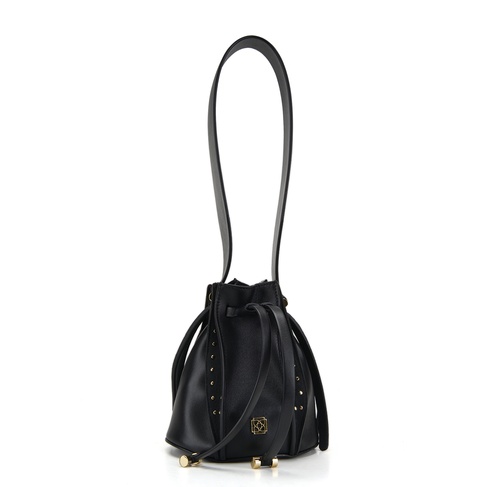  Lesi Siyah Kadın Deri Omuz Çantası