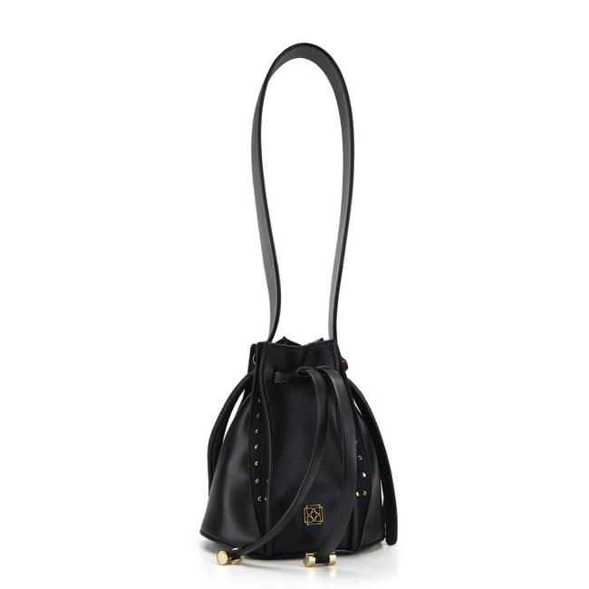  Lesi Siyah Kadın Deri Omuz Çantası