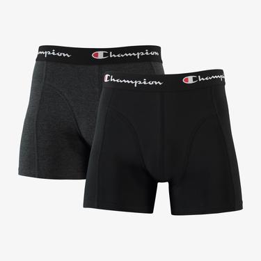  Champion Classic 2'li Erkek Siyah Boxer