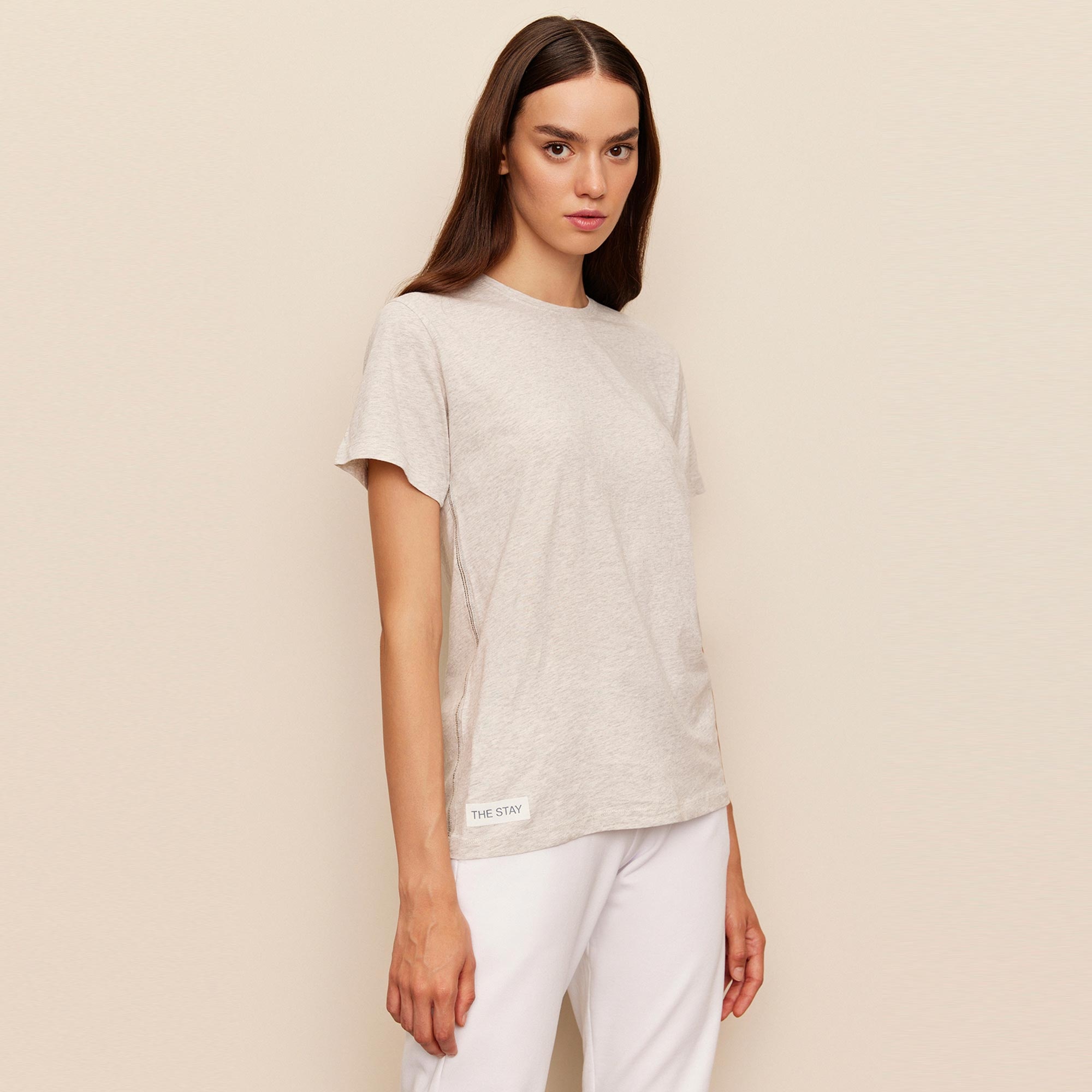The Stay Line Leda Kadın Gri T-Shirt