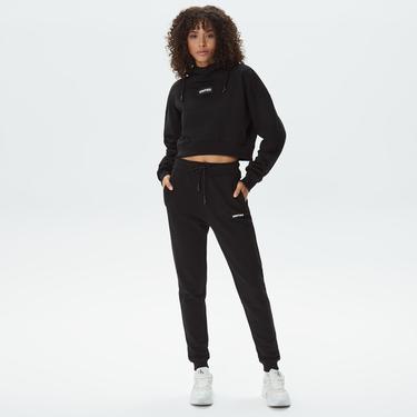  UNITED4 Classic Kadın Siyah Hoodie