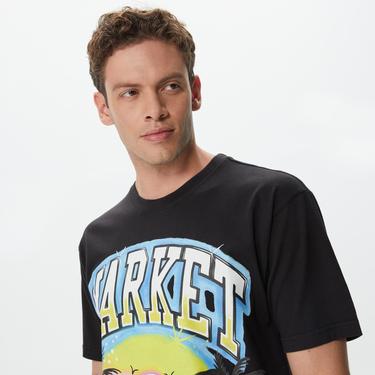  Market Smiley Pair of Dice Erkek Siyah T-Shirt