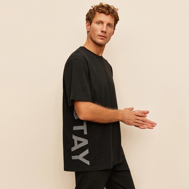  The Stay Line Soley Unisex Siyah T-Shirt