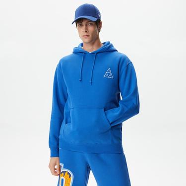  Huf Set Triple Triangle Pullover Erkek Mavi Hoodie