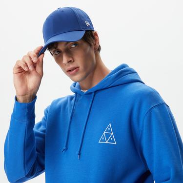  Huf Set Triple Triangle Pullover Erkek Mavi Hoodie