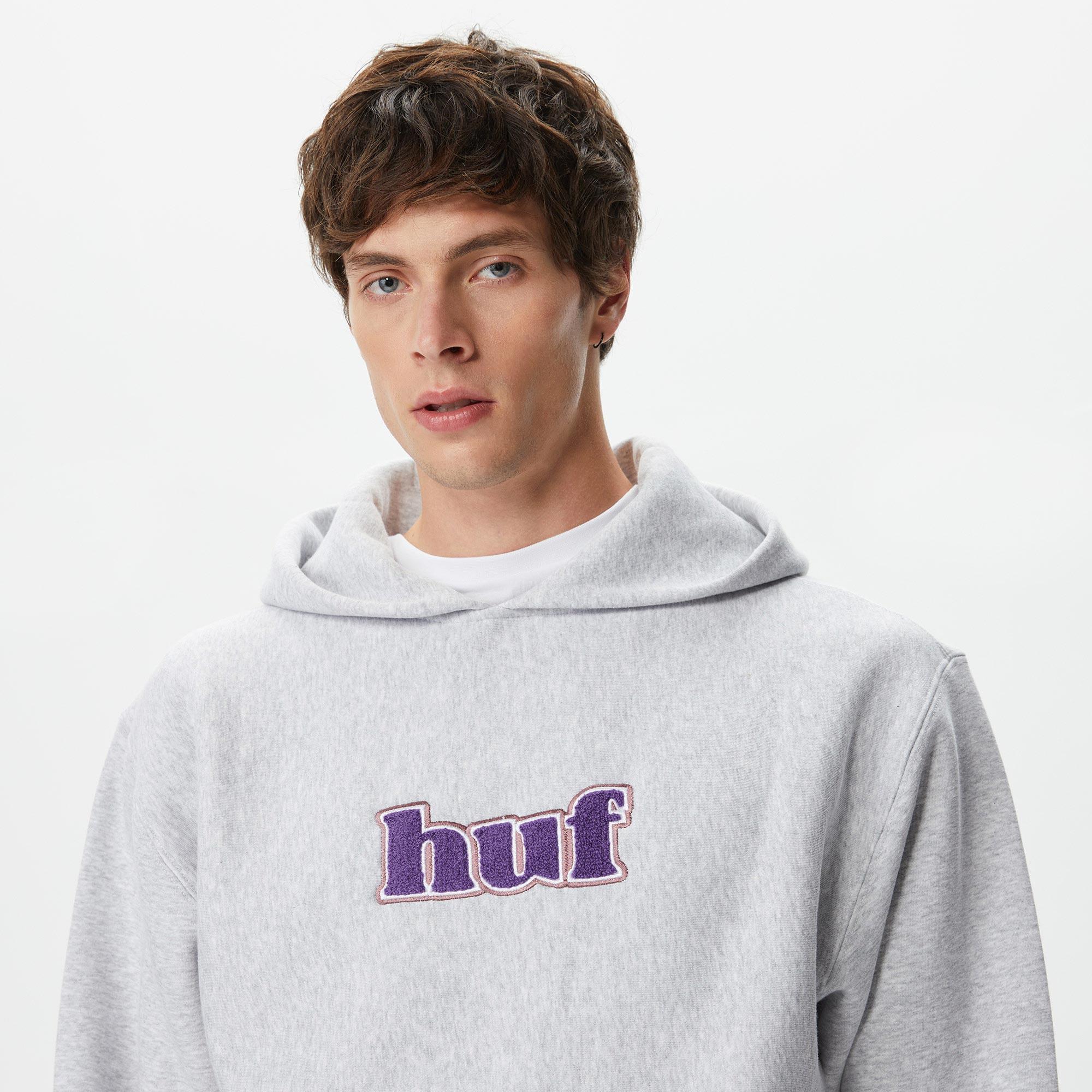 Huf Madison Heavyweight Pullover Erkek Gri Hoodie