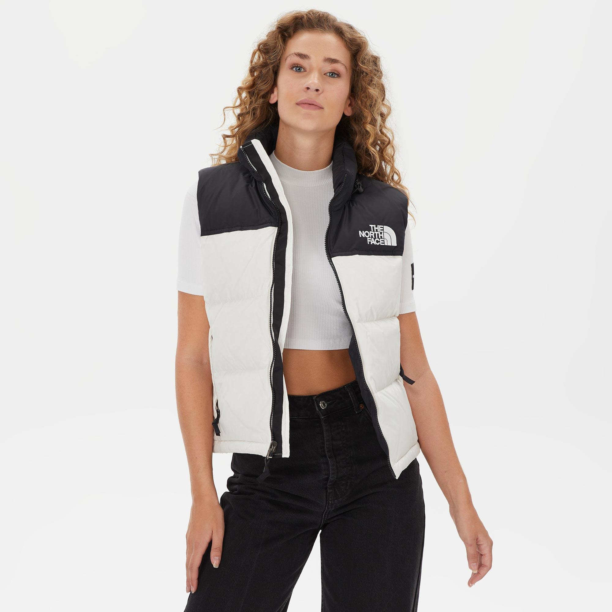 The North Face 1996 Retro Nuptse Kadın Beyaz Yelek