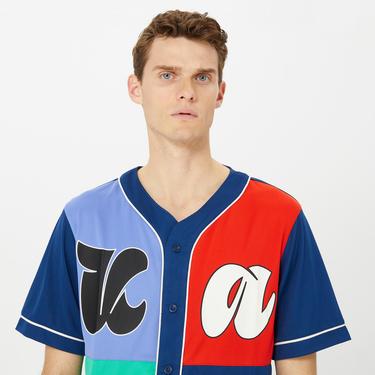  Karl Kani Signature Pinstripe Erkek Mavi Gömlek