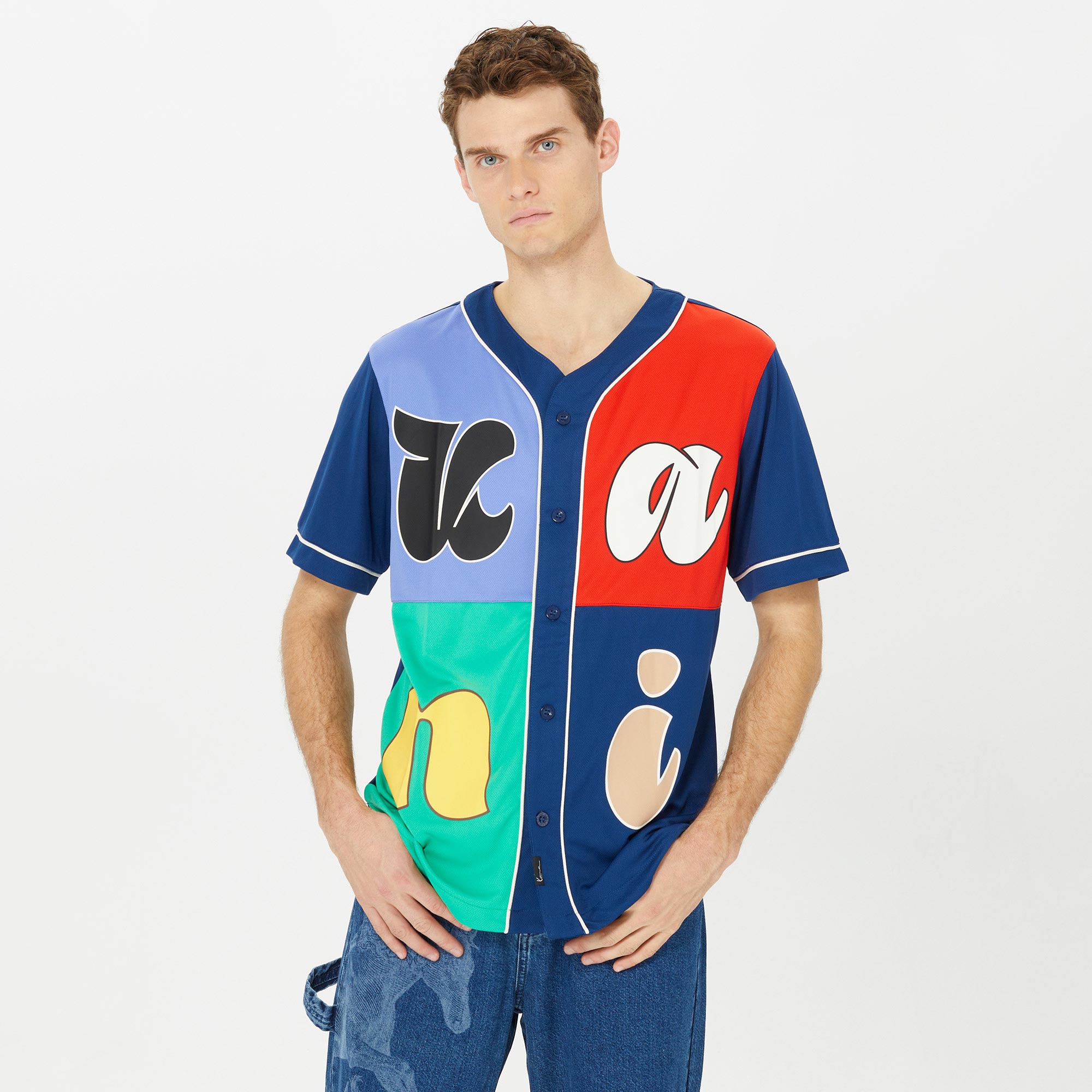  Karl Kani Signature Pinstripe Erkek Mavi Gömlek