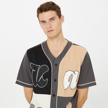  Karl Kani Signature Pinstripe Erkek Gri Gömlek