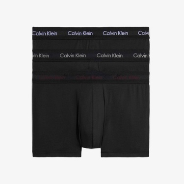  Calvin Klein 3'lü Love Rise Trunk Erkek Siyah Boxer