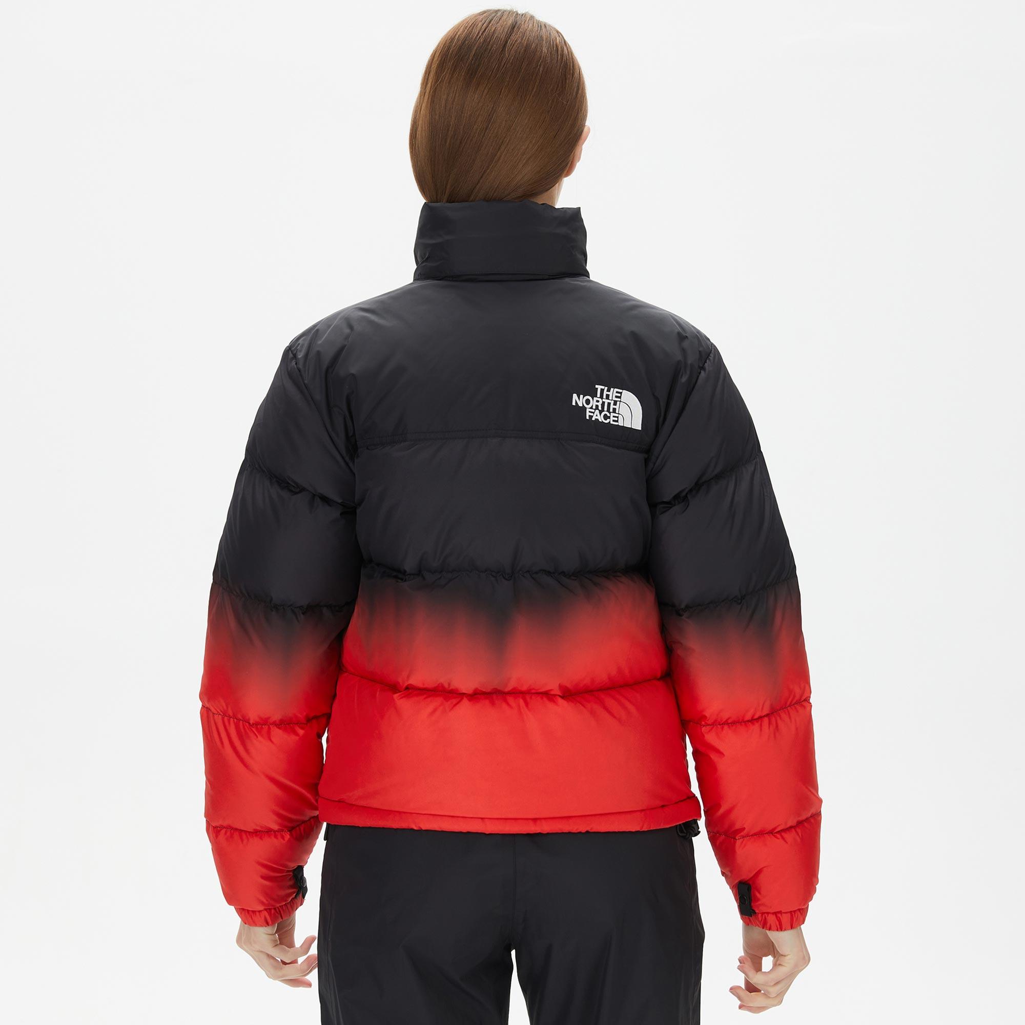 The North Face 96 Nuptse Dip Dye Kadın Kırmızı Mont