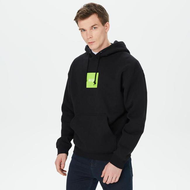  HUF Set Box Erkek Siyah Hoodie