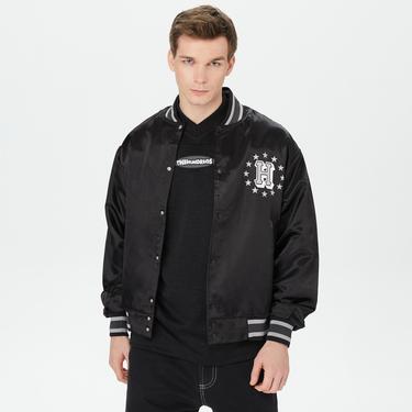  HUF Galactic Stack Baseball Erkek Siyah Ceket