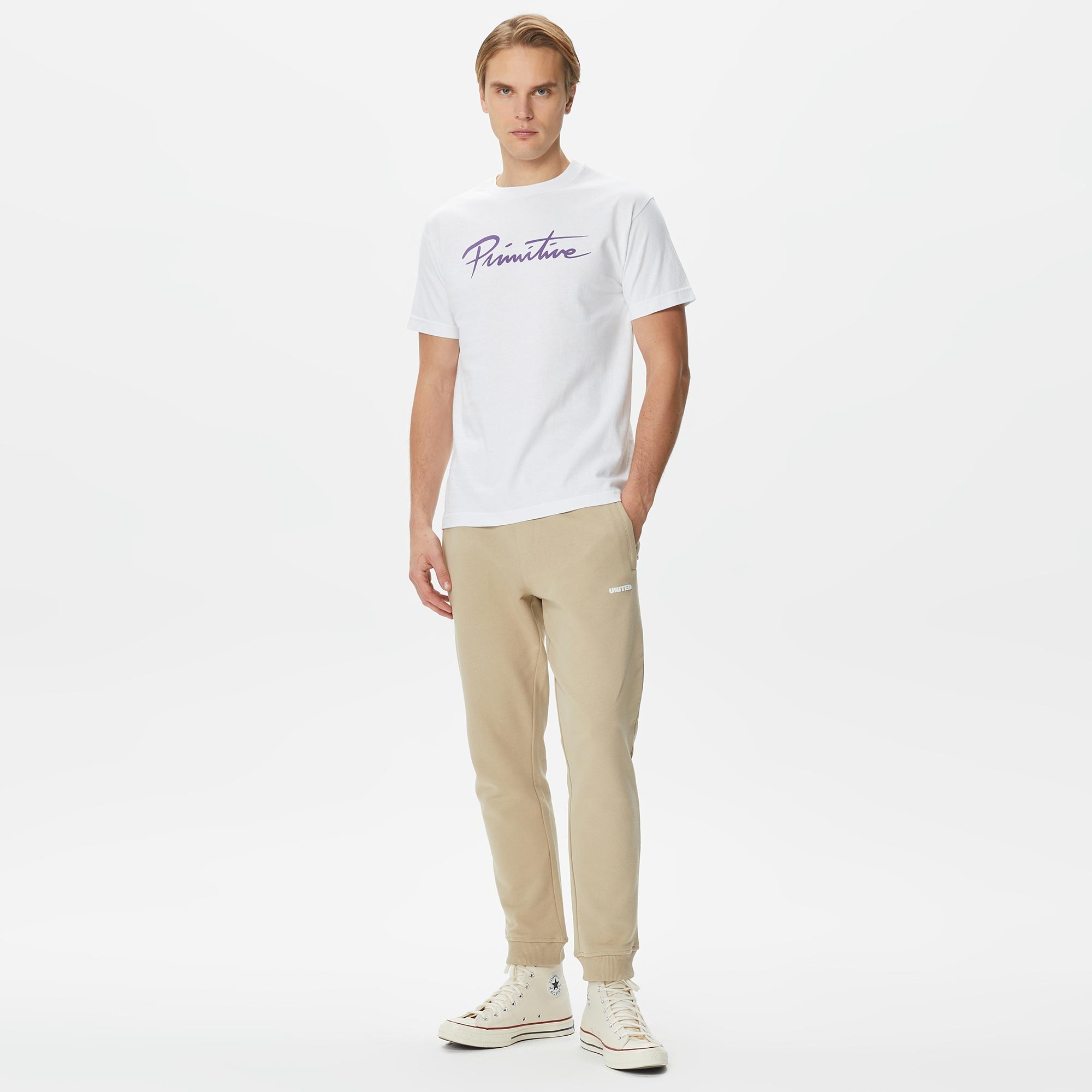 Primitive Nuevo Erkek Beyaz T-Shirt