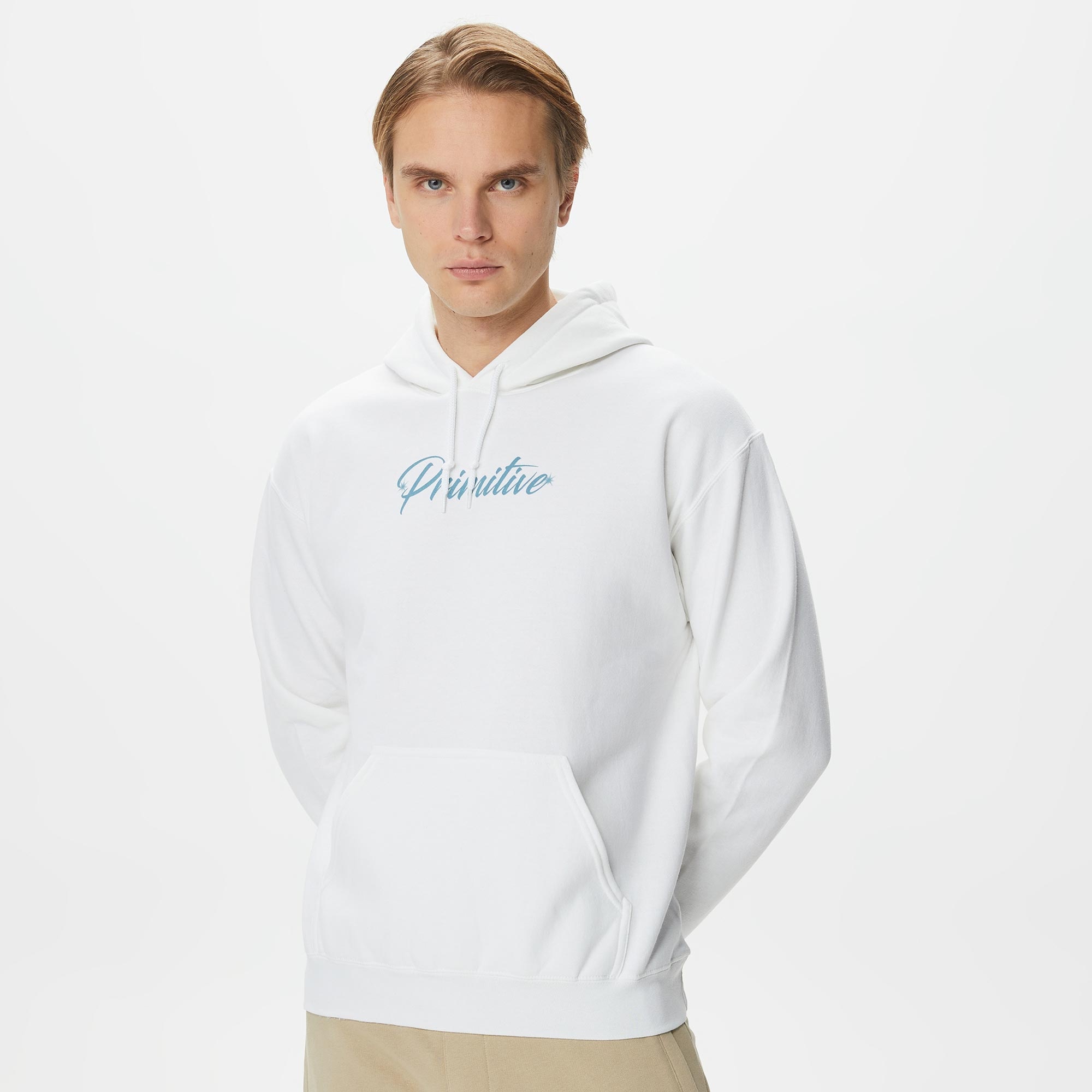 Primitive Shiver Erkek Beyaz Hoodie