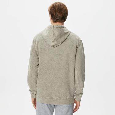  Primitive Nuevo Acid Washed Erkek Bej Hoodie