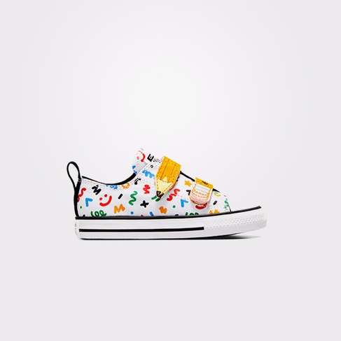  Converse Chuck Taylor All Star Doodles Çocuk Beyaz Sneaker
