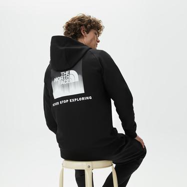  The North Face Raglan Redbox Erkek Siyah Hoodie