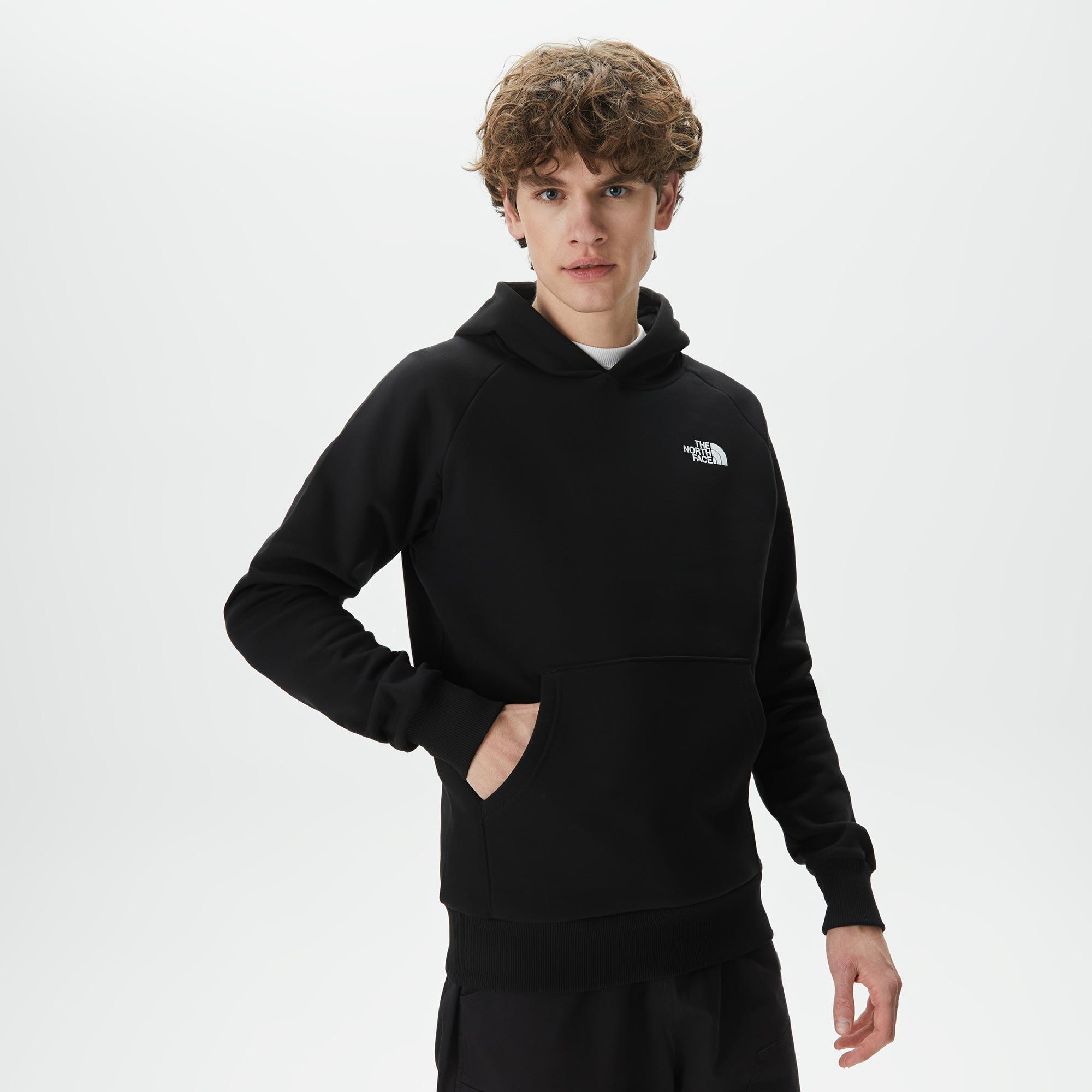 The North Face Raglan Redbox Erkek Siyah Hoodie